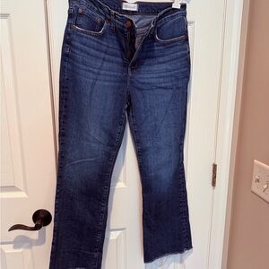 Madewell Dark Blue Straight Leg Jeans